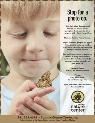 print ad for the Sunriver Nature Center