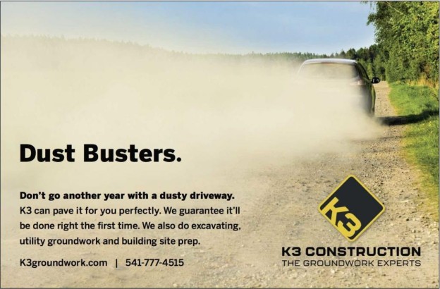 K3 Construction print ad by Bend Oregon advertising agency