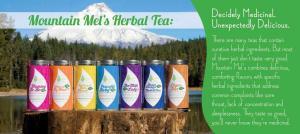 Branding in the natural foods industry - Trade ad for Mountain Mel's Tea
