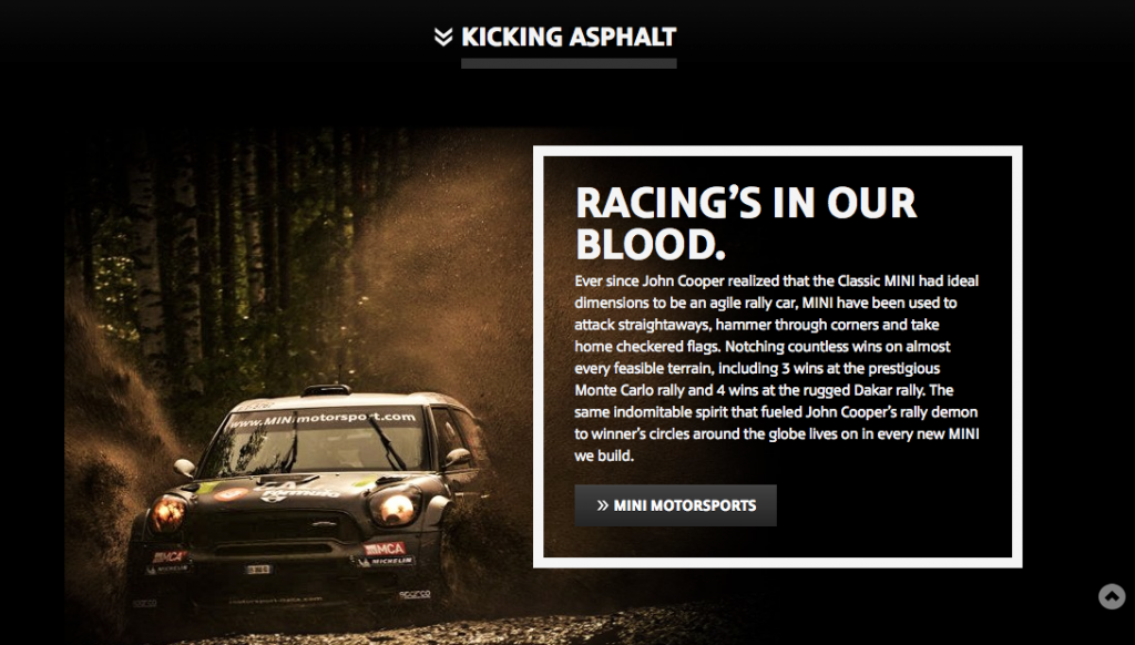 branded websites for mini cooper