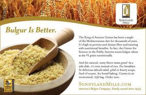 Advertising in the natural foods industry - trade ad for Sunnyland Mills
